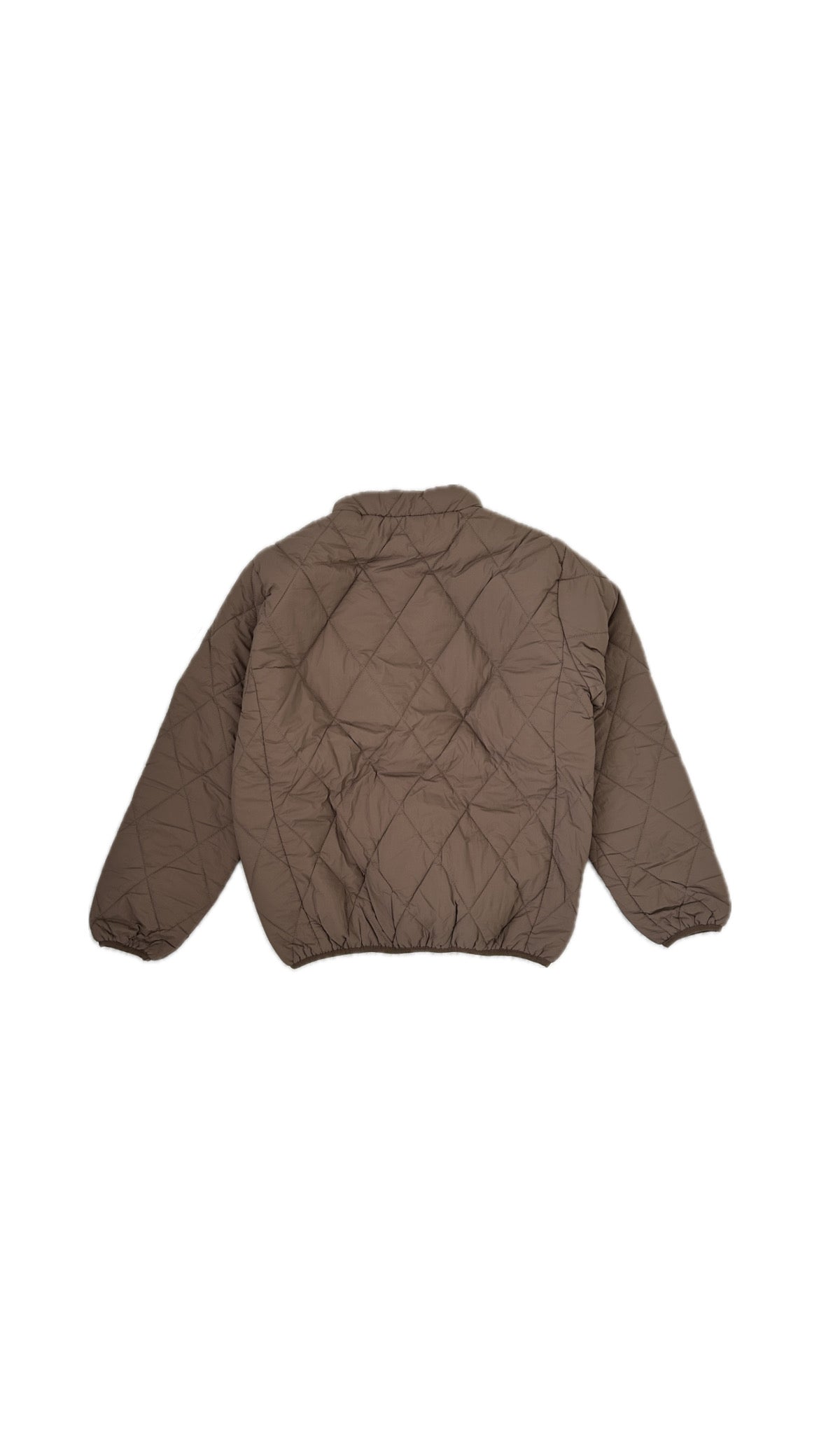 Diamond Puffer Jacket (Brown)