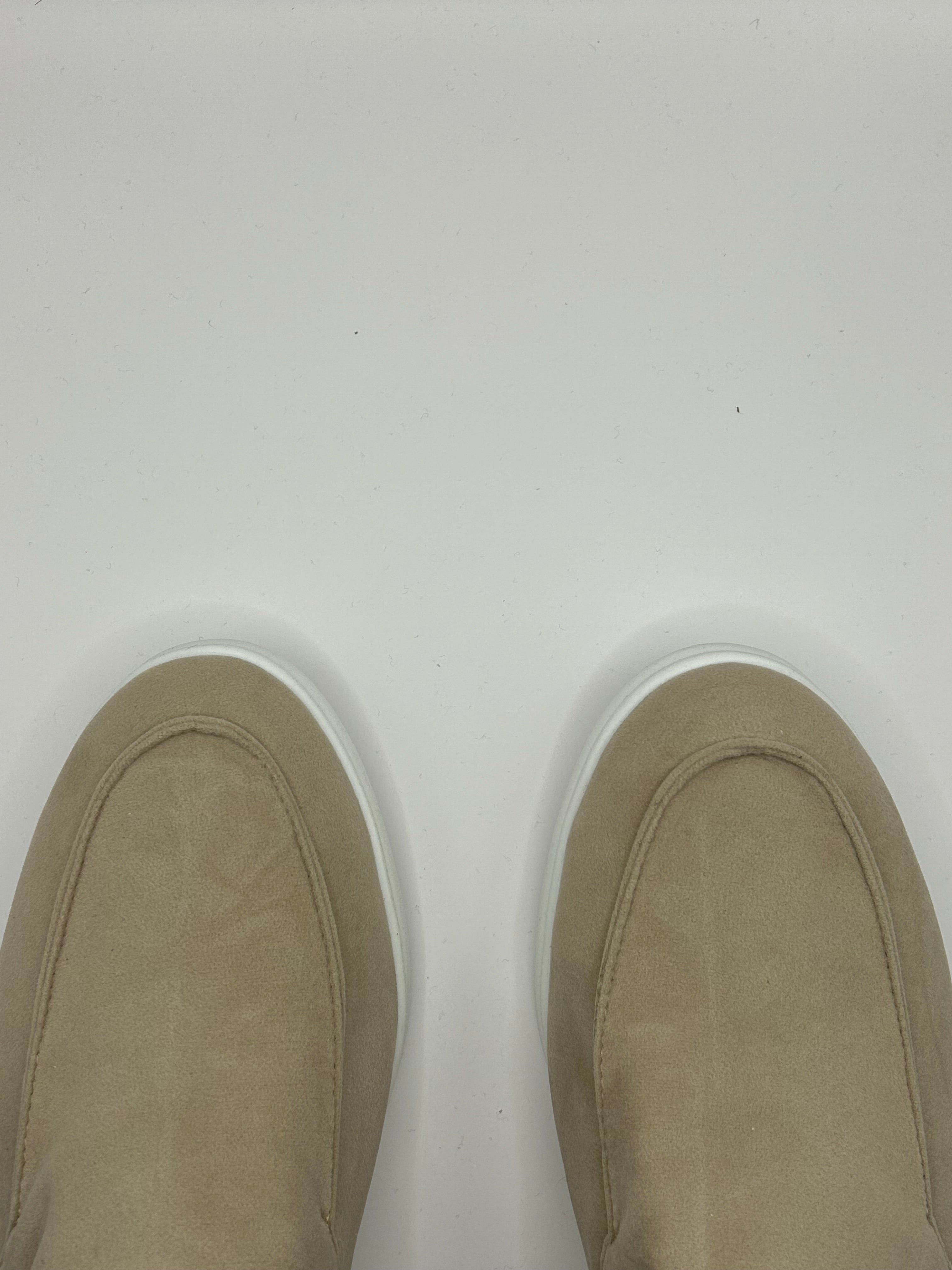 Suede Yacht Loafers (Beige)