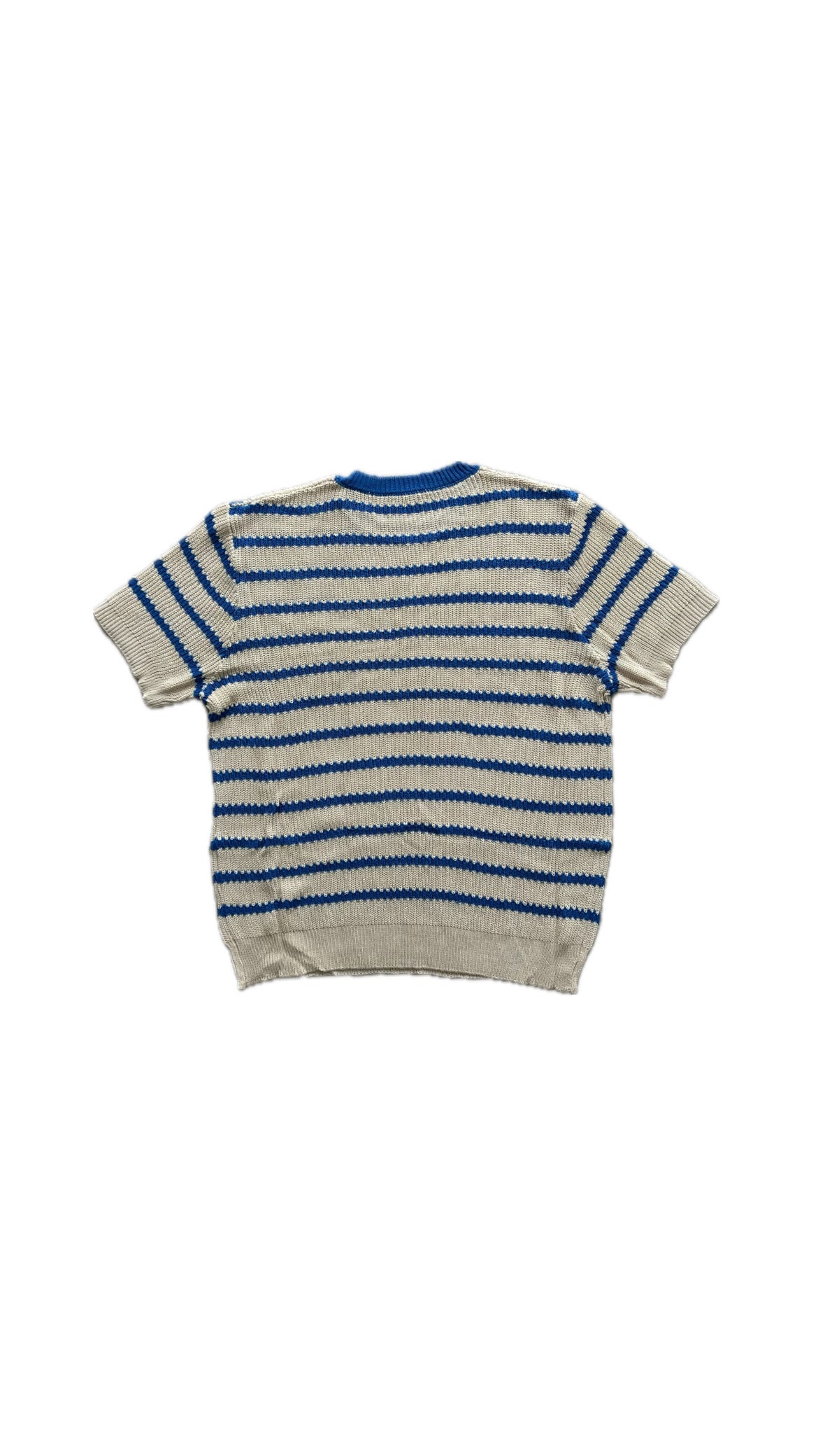 Striped Textured T-shirt (Blue)