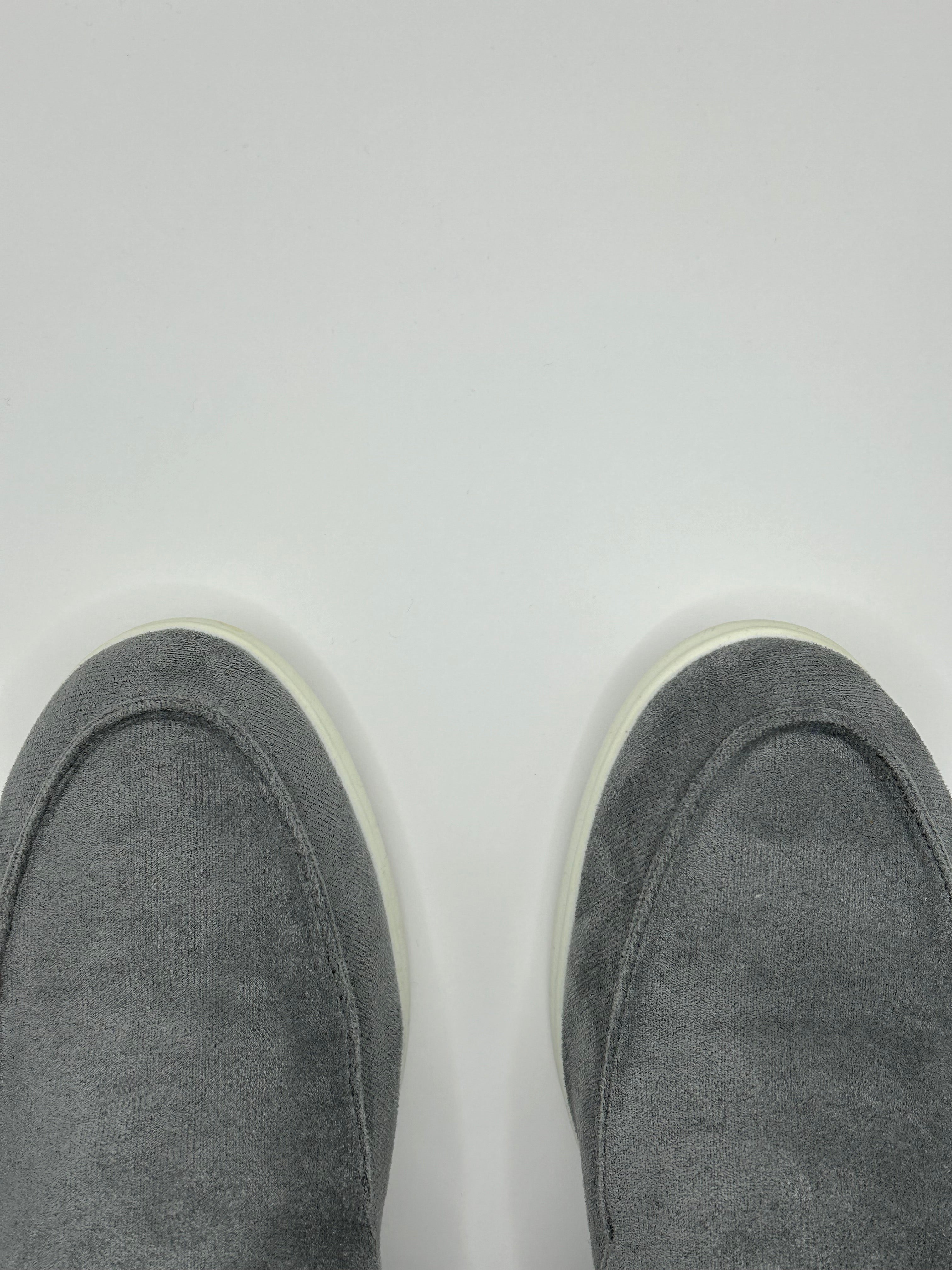 Suede Yacht Loafers (Greyish)