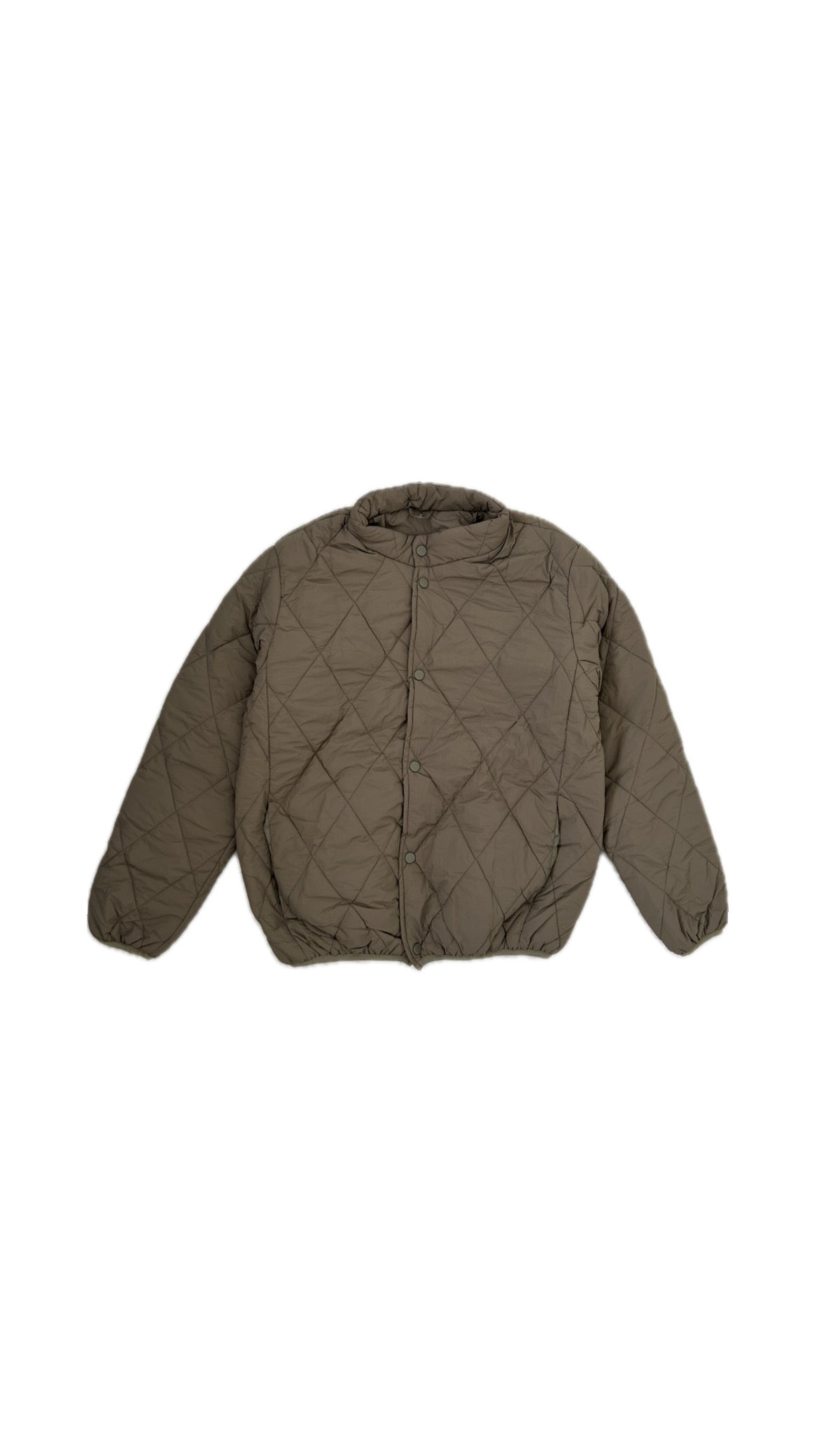 Diamond Puffer Jacket (Olive Green)