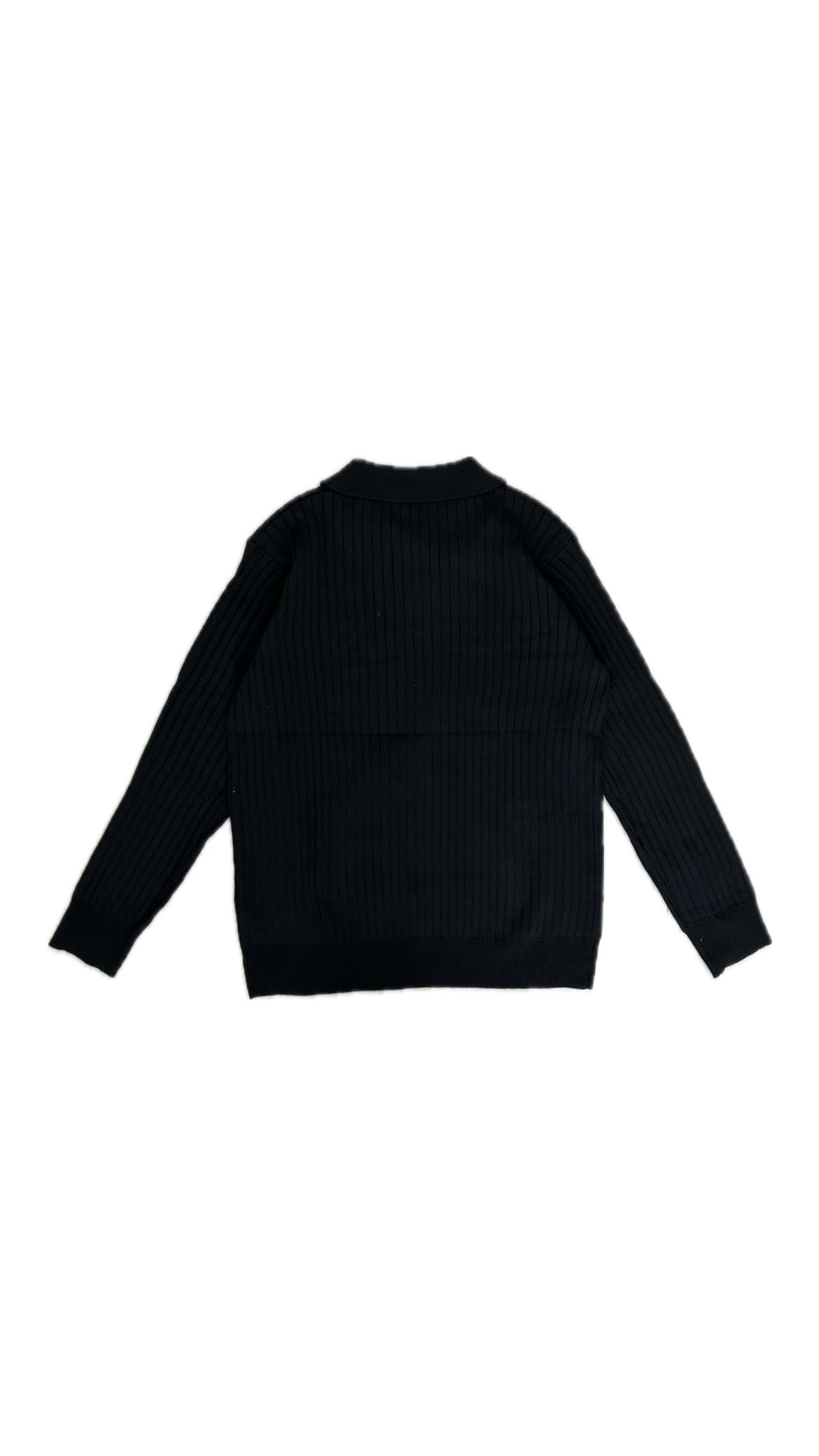 Long Sleeve Polo (Black)