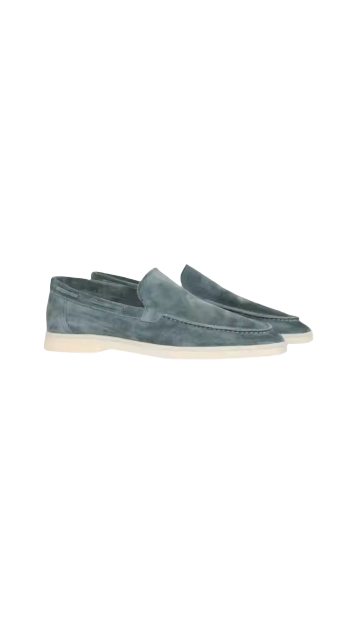 Suede Yacht Loafers (Lake Blue)