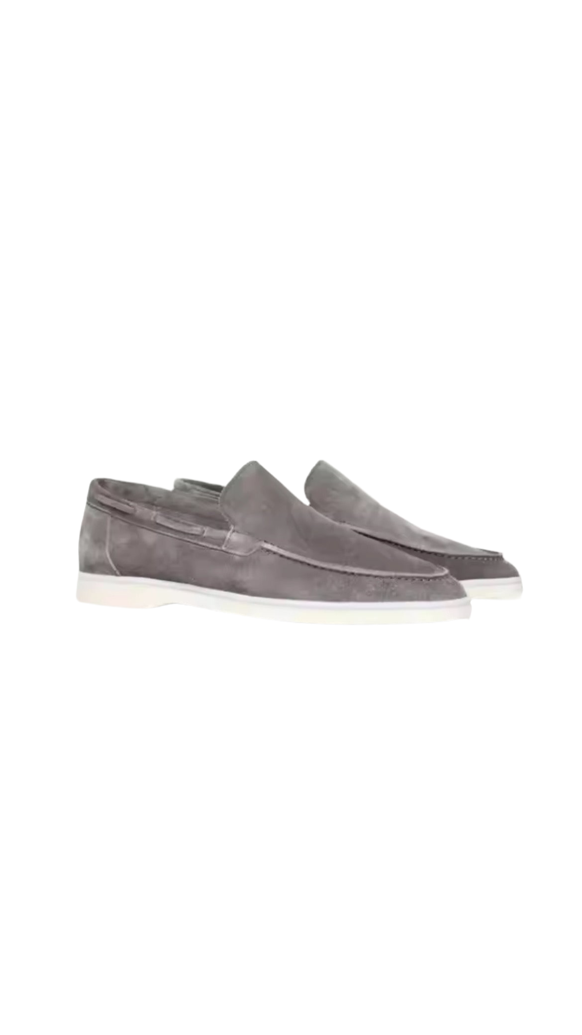 Suede Yacht Loafers (Greyish)