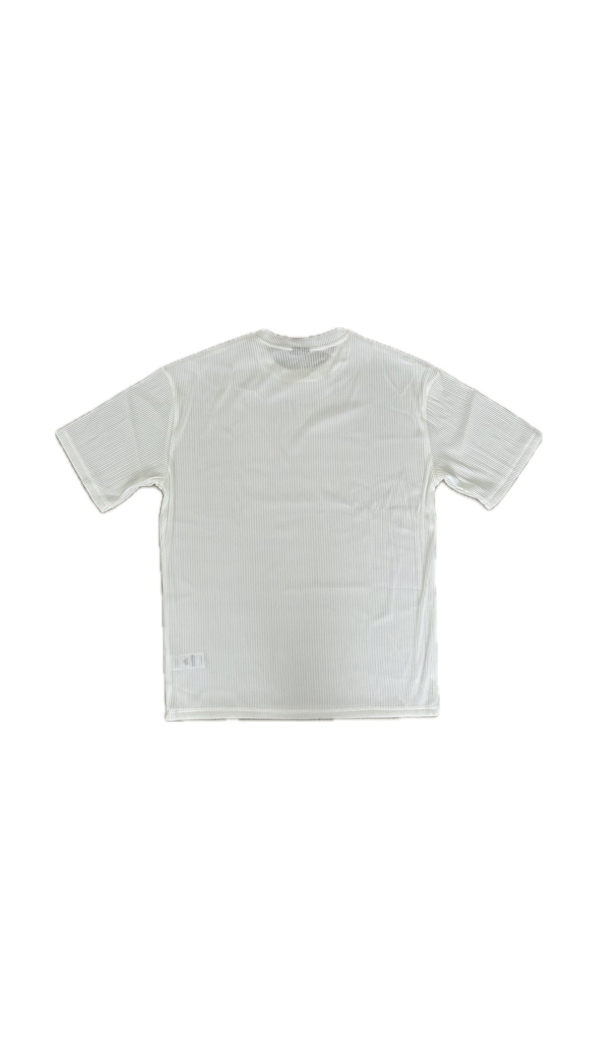 Vertical Textured T-Shirt (White)