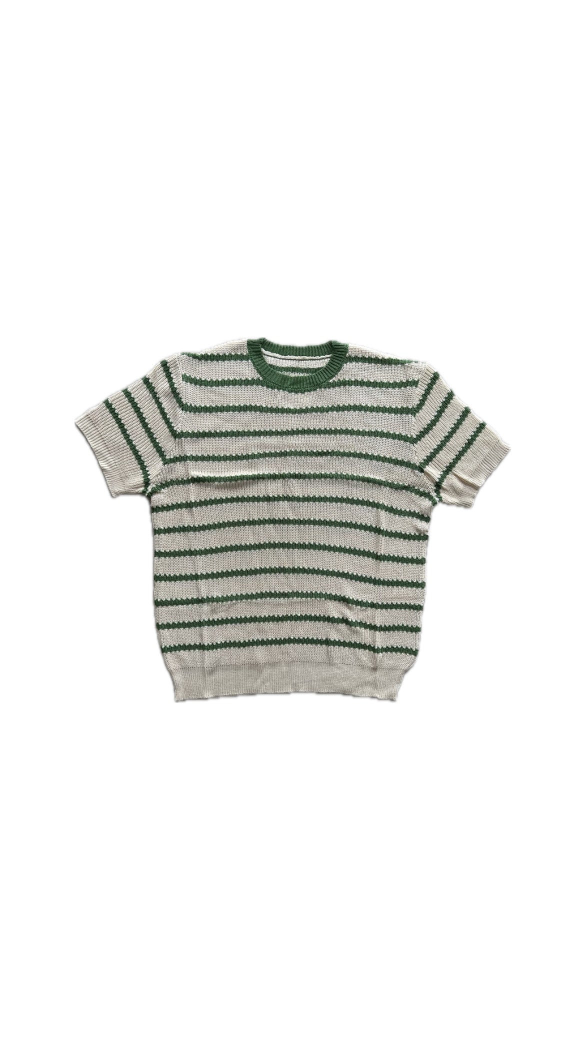 Striped Textured T-shirt (Green)