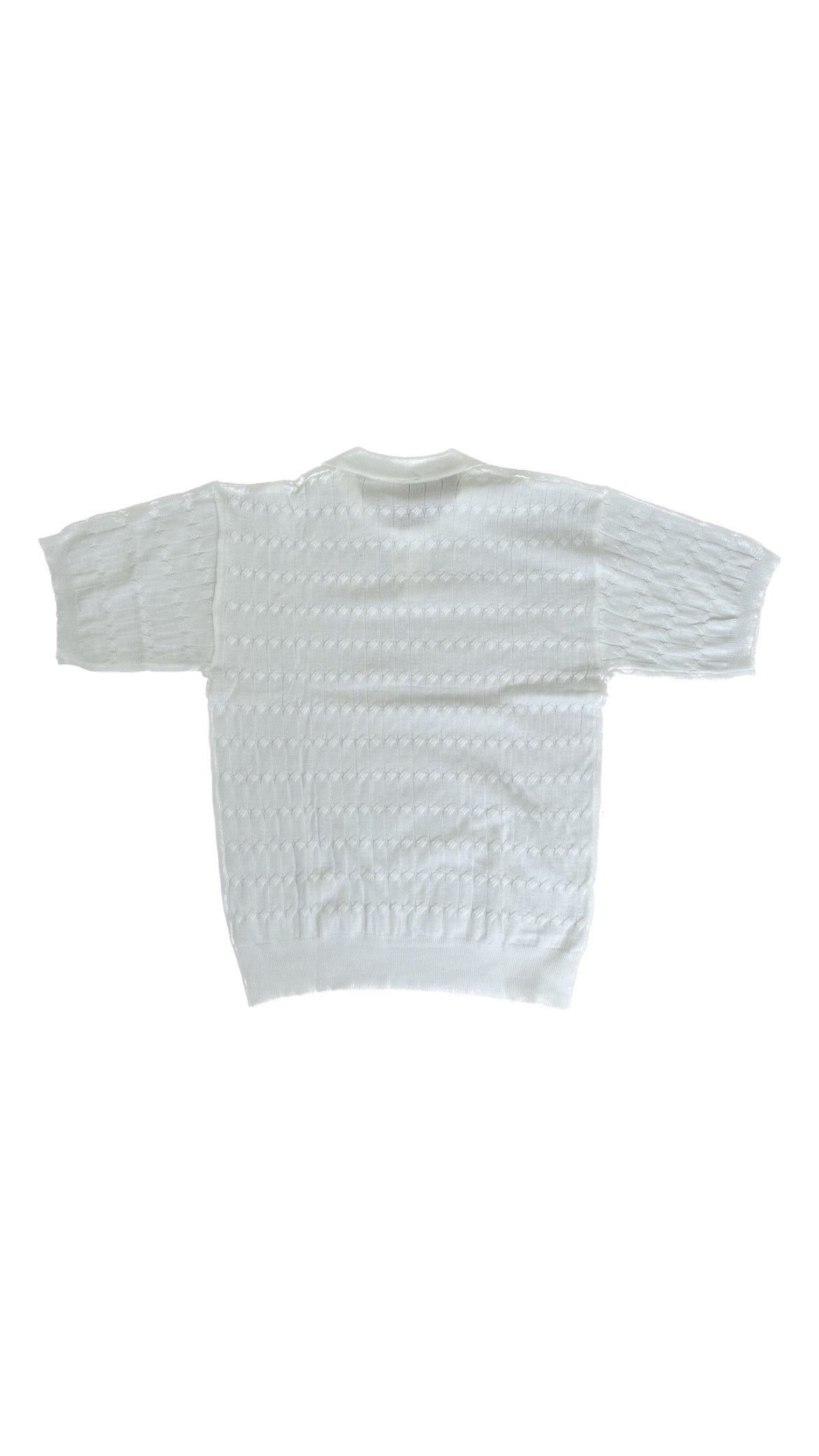 Patterned Polo (White)